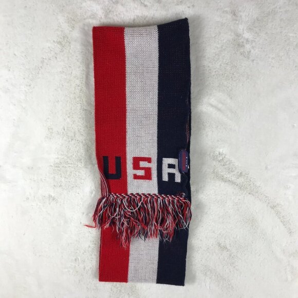 Vintage Knitmakers USA American Futbol Soccer Scarf - Picture 4 of 5